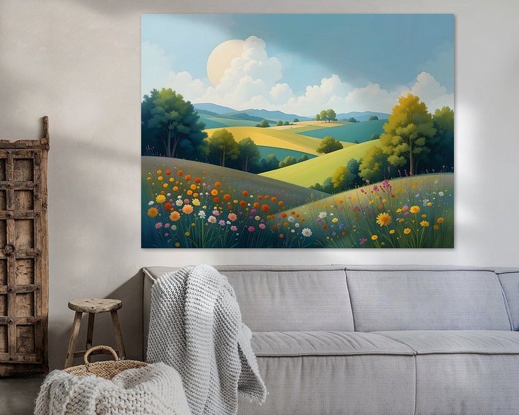 Example of the artwork in a room