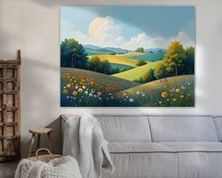 Example of the artwork in a room