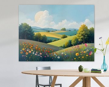 Peinture d'un paysage