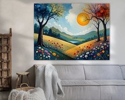 Example of the artwork in a room