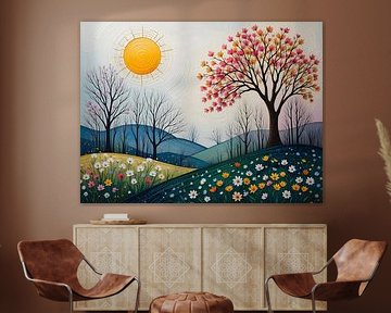 Journée de printemps ensoleillée