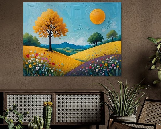 Example of the artwork in a room