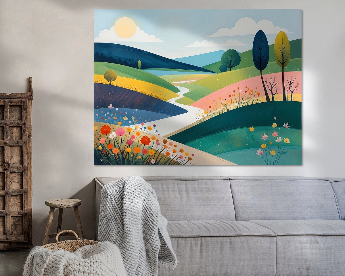 Example of the artwork in a room