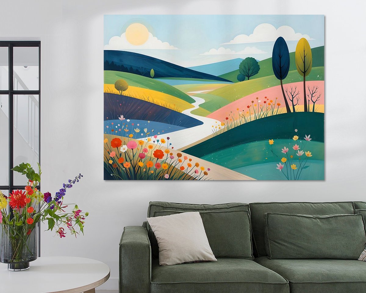 Example of the artwork in a room