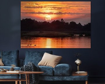 Zonsondergang bij Wetering