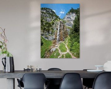 waterval Dalfazer, Oostenrijks berglandschap Tirol
