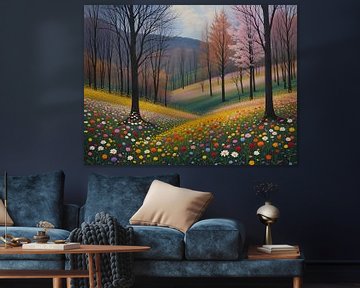 Bloeiende wilde bloemenweide van HorizonArtistry