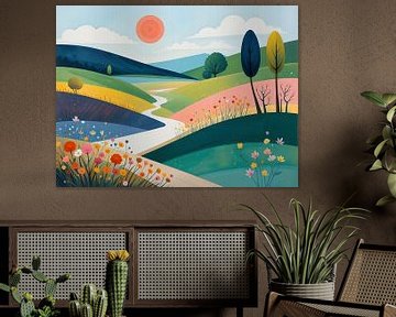 Stralende dag in landelijke rust van HorizonArtistry