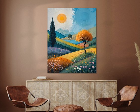Example of the artwork in a room