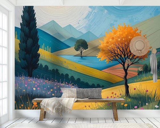 Example of the artwork in a room