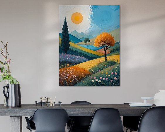 Example of the artwork in a room