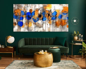 Vivid Flow - Dynamik von Farbe und Textur