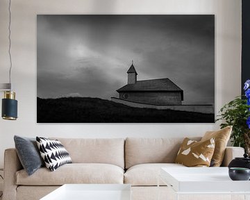 Kirche auf dem Hahnenkamm in Österreich (Bernhardkapelle am Hahnenkamm) von Philippos Kloukas