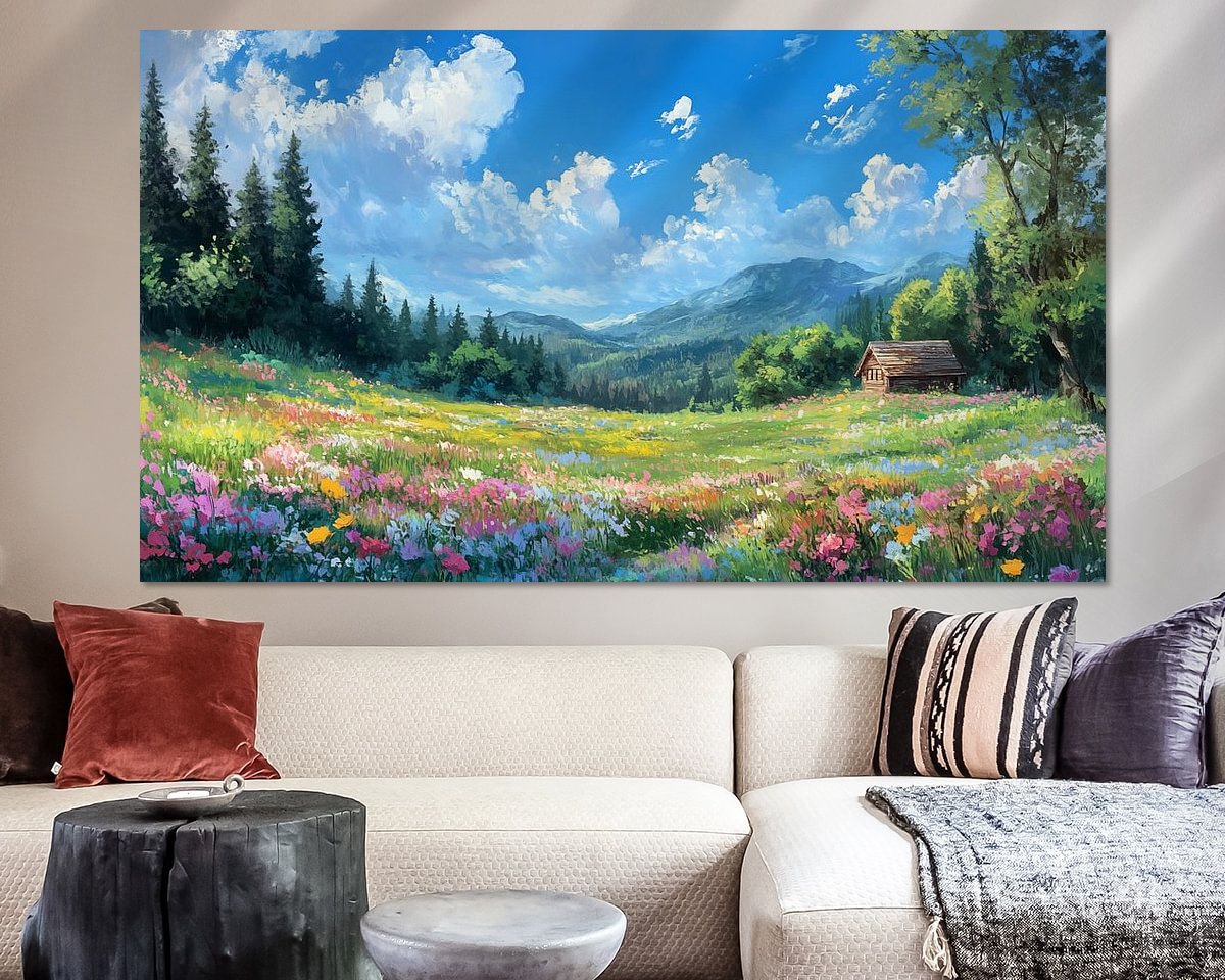 Example of the artwork in a room