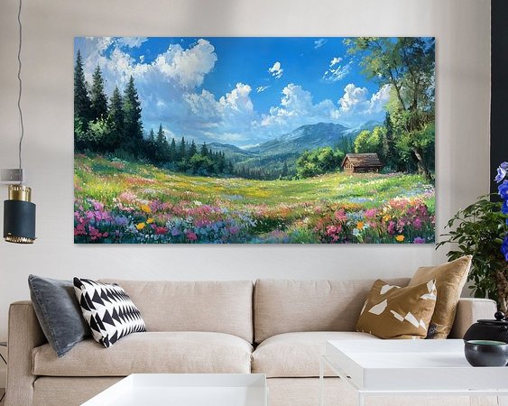 Example of the artwork in a room
