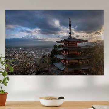 Pagode Chureito et Mont Fuji à Tokyo, Japon.