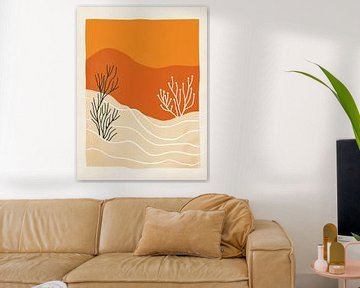 Modern Abstract Landscape I by Caroline Guerain