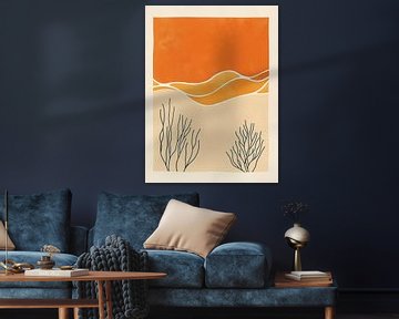 Modern Abstract Landschap IV van Caroline Guerain