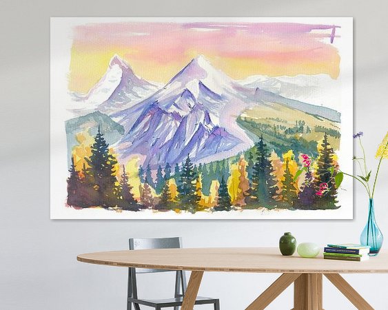 Example of the artwork in a room