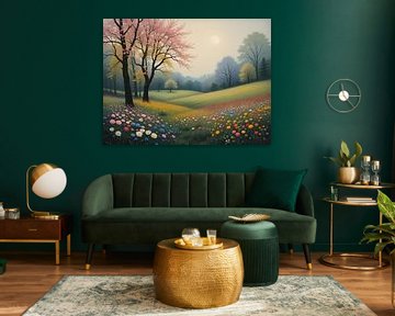 Bloeiende weide van HorizonArtistry