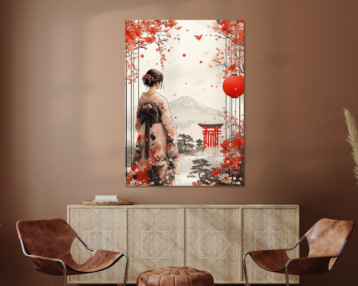 Example of the artwork in a room