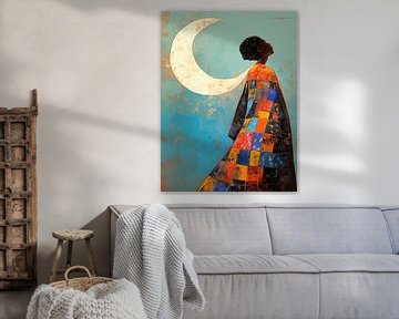 Serene Moon Gaze Mystery van ARTEO Schilderijen