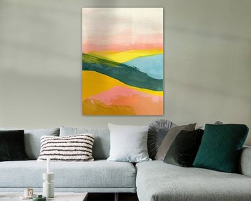 Landschap kleurrijk van Modern Collection