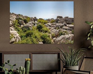 Imposante rotsformaties in El Torcal van Joke Van Eeghem