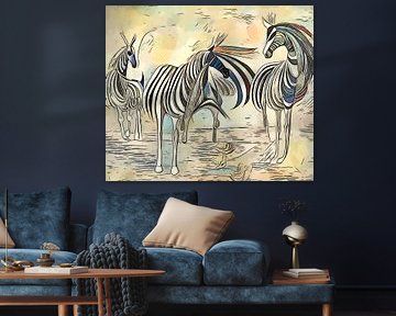 On safari in Africa, motif 4 by zam art