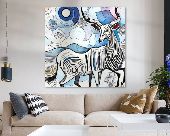 Example of the artwork in a room