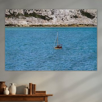 Vissersboot aan de kust van Engeland