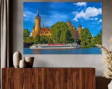 Kasteel Schwerin in de zon van Holger Felix