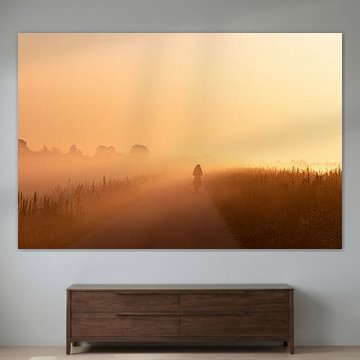 Polder mit Sonnenaufgang