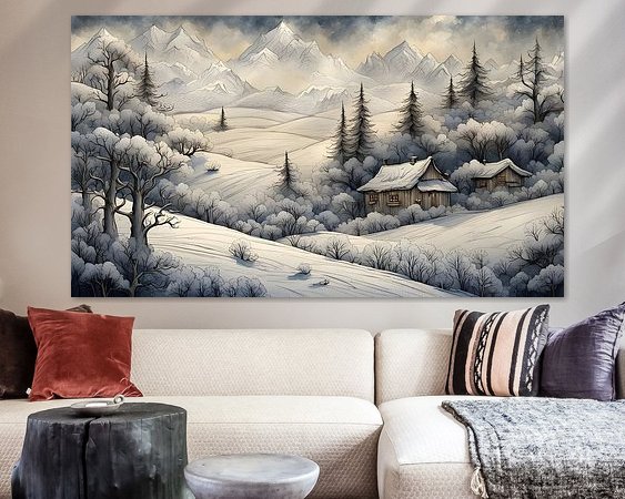 Example of the artwork in a room