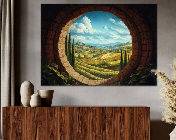 Example of the artwork in a room