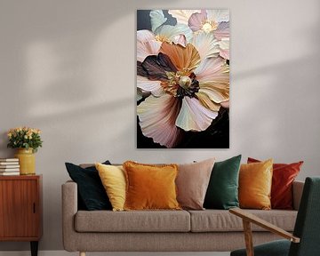 Golden Flickers in Blossom van De Mooiste Kunst