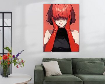 Elegantie in rood van Hilde Remerie Photography and digital art