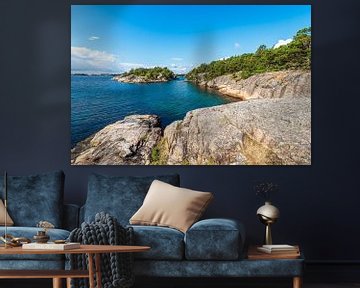 Landscape on the Riveneset peninsula in Norway by Rico Ködder