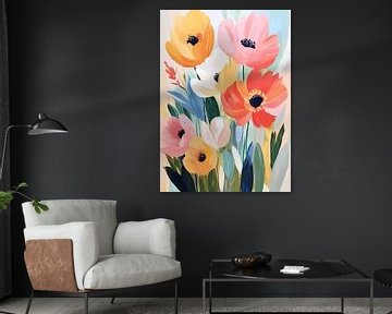 Kleurrijke bloemen van Olga Wildrose