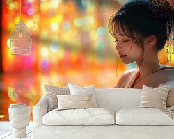 Example of the artwork in a room