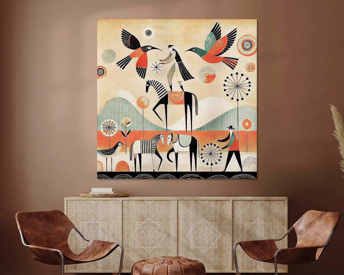 Example of the artwork in a room