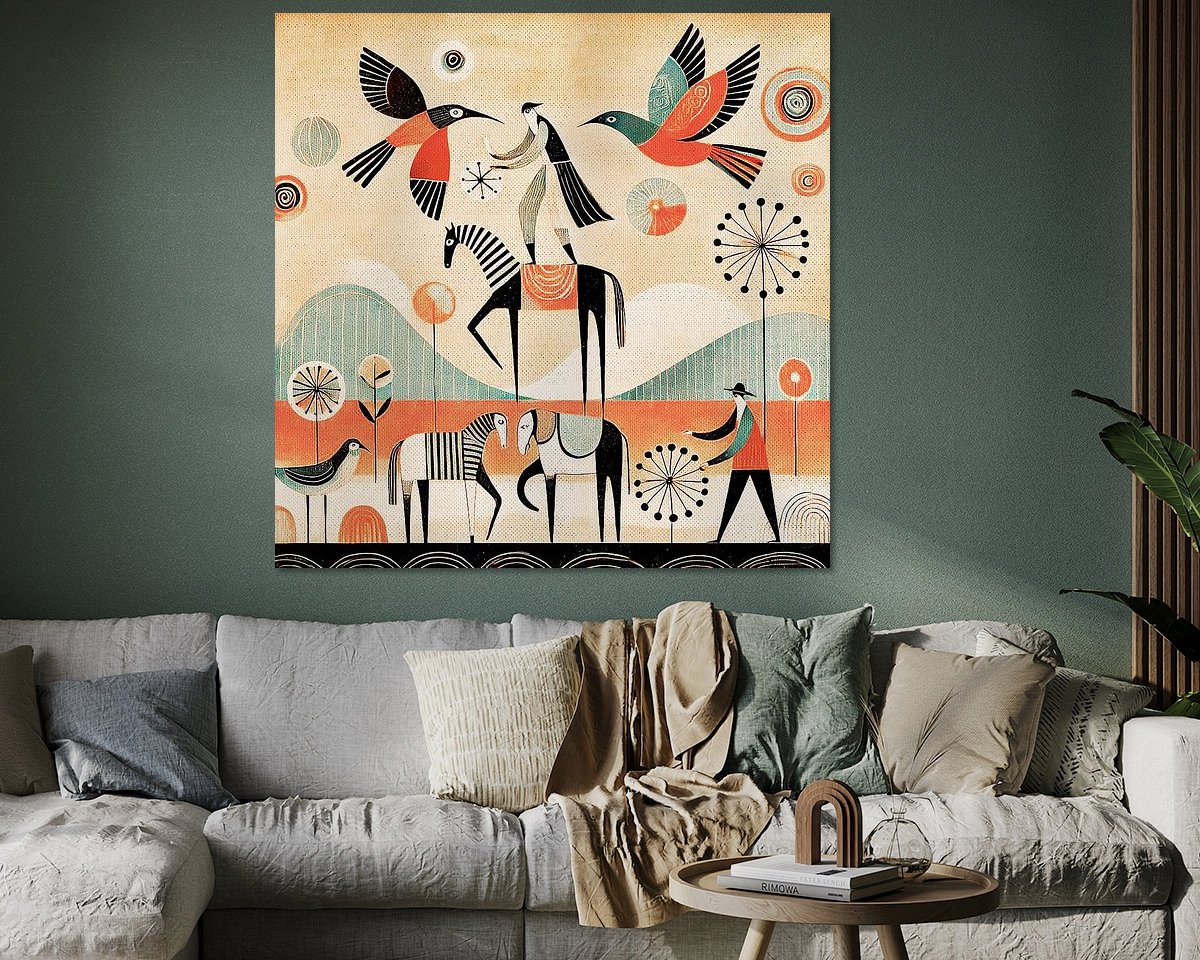 Example of the artwork in a room