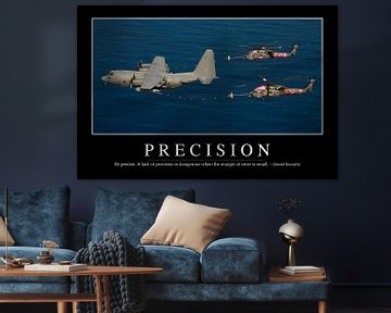STK107237M-Precision: Inspirational Quote and Motivational Poster by Stocktrek Images
