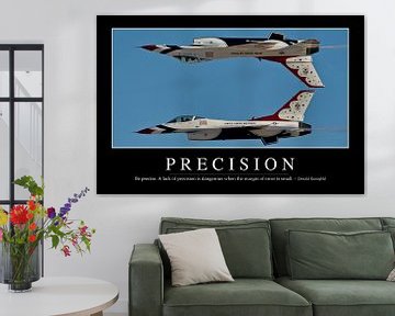 STK107236M-Precision: Inspirational Quote and Motivational Poster by Stocktrek Images