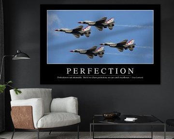 STK107233M-Perfection: Inspirational Quote and Motivational Poster by Stocktrek Images