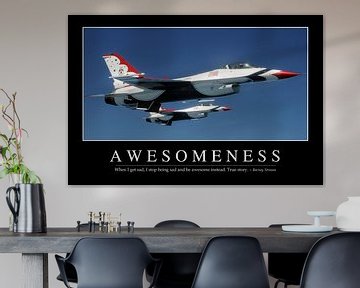 STK107231M-Awesomeness: Inspirational Quote and Motivational Poster by Stocktrek Images