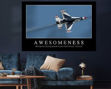 STK107232M-Awesomeness: Inspirerende Quote en Motiverende Poster