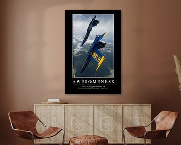 STK107229M-Awesomeness: Inspirational Quote and Motivational Poster by Stocktrek Images