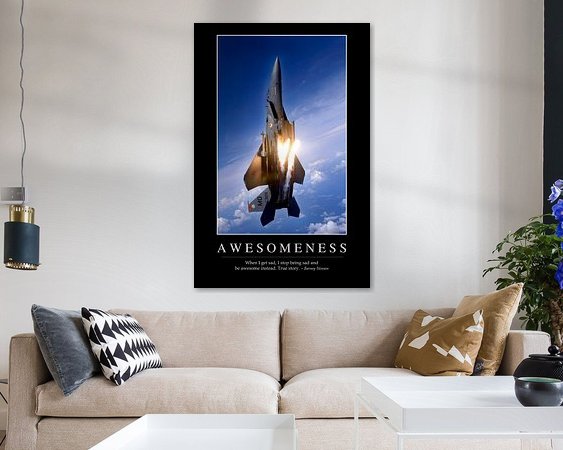 Example of the artwork in a room