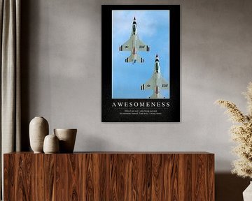 STK107228M-Awesomeness: Inspirerende Quote en Motiverende Poster